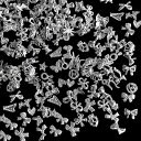 ネイルパーツリボン50個セット3D立体蝶結び蝶々メタルパーツシルバージュエリーパーツハンドメイドネイルアートデコパーツDIYランダム形(シルバー)