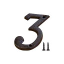 Zayookey家屋番号数字0-9鋳鉄壁の装飾1個セットメタル文字鋳鉄製革新的なDIYカフェ装飾読みやすい住所番号アドレス壁掛け看板桁錬鉄黒多用途表札ドアの装飾...