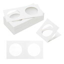 PATIKIL2X2コインフリップ250パック35MM厚紙コインホルダーペーパーコインホルダーコインコレクション用品コレクター用ホワイト