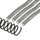 PATIKIL16mm(5/8インチ)プラスチックスパイラルバインディングコイル20個のバインディングスパイラル140枚収容可能3:1ピッチバインディングスパイラル紙シートのバインディング用ブラック