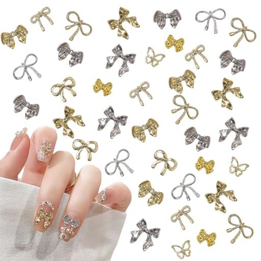 ネイルパーツリボン100個セット3D立体蝶リボンネイルパーツシルバーネイルリボンパーツ大きめ蝶々ネイルアートデコパーツメタルパーツジュエリーパーツハンドメイド(金+銀) ネイルパーツリボン100個セット3D立体蝶リボンネイルパーツシルバーネイルリボンパーツ大きめ蝶々ネイルアートデコパーツメタルパーツジュエリーパーツハンドメイド(金+銀)