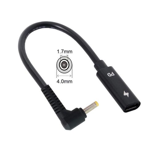 JSER TYPE C USB-C X DC/`dPD[dP[u m[gp\Rp 18-20V (4.0X1.7MM HPp)