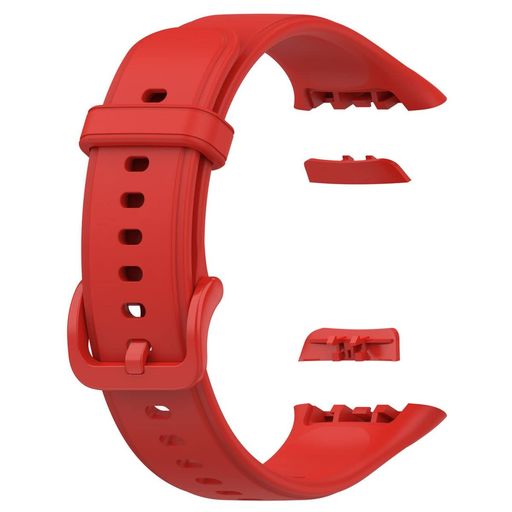 [SOOYEEH] OPPO用 BAND 2用 バンド 交換ベルト OPPO用 BAND 2用 交換バンド シリコン製 柔らかい 超薄 超軽量 装着簡単 スポーツ 耐衝撃 防汗 10色可選 男女兼用(赤)