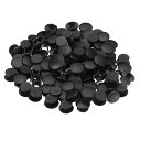 PATIKIL プラボタンチャーム 100個 10 X 8 MM直径 ボタン アクセサリー バックリストバンド チャーム DIYオーナメント用 ブラック