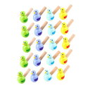 IPLUSMILE 20個の木の鳥の笛の目新しさの水の保険の水鳥笛NOIER TOYS BATUSICAL TOYS FOR S PAR VOイースターギフトラ...