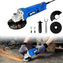 DayPlusディスクグラインダーコード式グラインダー100mm900Wアングル工具DIY研磨工具オフセット砥石カーボンブラシ付属アングル軽量サイドハンドル日本...