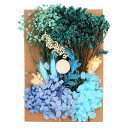 PATIKILナチュラルドライフラワー複数のカラフル本物のドライ押し花植物クラフト樹脂ソープキャンドルスクラップブッキング用ブルー