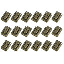 PATIKILトグルキャッチロック1.6”X1”18個入りメタルバックルハスプロックラッチクラスプ宝石ボックス木製ケース装飾用ブロンズ色