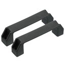 PATIKILプラスチックプルハンドル150mmホールセンター2個の角型引き出し用ハンドル黒色キッチン用ハードウェア荷物機械装置ドア戸棚ハンドル