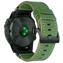 HEMSUT ガーミンウォッチバンド 22MM FĒNIX/INSTINCT/APPROACH/MARQ/QUATIX/D2/FORERUNNER/ENDUROシリーズ用 イタリア本革製スマート・ウオッチバンド アップグレードされたコネクタ(2)