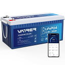 VATRER POWER 12V 200AH リン酸鉄リチウムイオンバッテリー BLUETOOTHモニタリング LIFEPO4 ディープサイクルバッテリー 50...