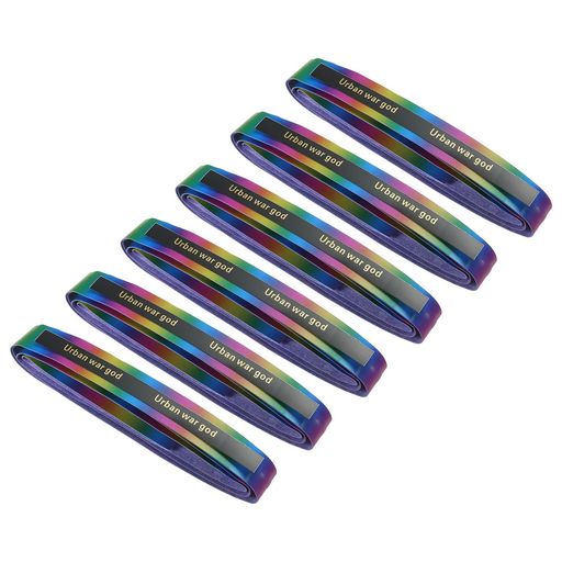 PATIKIL 59” ダンピングリッジ付きラケットオーバーグリ ップ 6個入り テニス バドミン トン 釣り竿用 PUグリ ップテープ レインボーパープル PATIKIL 59” ダンピングリッジ付きラケットオーバーグリ ップ 6個入り テニス バドミン トン 釣り竿用 PUグリ ップテープ レインボーパープル