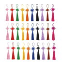 OKUSU-JP カラフル 中国結び 30個セット 飾りタッセル ハンドメイド アクセサリー 装飾品 ジュエリー作り お土産DIY