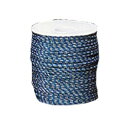 PLASTIMO(プラスチモ) ヨットロープ 100%ポリエステル製 カラーラニヤード 100m巻き φ2mm 青/黄 破断強度80kg 42865A(4)