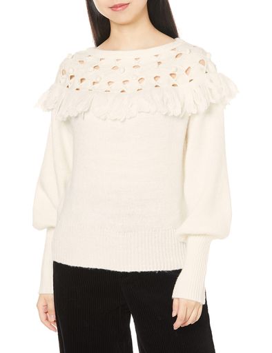 [セルフォード] フリンジニットプルオーバー CWNT214089 レディース OWHT F