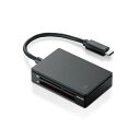 エレコムカードリーダーUSBtype-CUSB3.1Gen19倍速転送ケーブル一体タイプブラックMR3C-A010BK