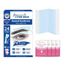 Beauty7メンズ眉毛脱毛シート12組24枚入り平行眉まゆ毛用顔眉毛だつもう口元脱毛ワックスシート脱毛テープ敏感肌除毛ワックス脱毛眉毛ワックス