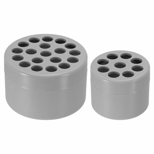 PATIKILスパイラルフラワーステムホルダー2個セット小さなスパイラルステムホルダーと大きなスパイラルいけばなステムホルダー花瓶DIY装飾に最適グレー