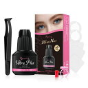 Beauty7UltraPlusグルー超強力・超速乾タイプまつげエクステ用グルー5mlツイーザー付き半永久まつげ乾燥時間3~4秒最大持続力4週セルフまつげエクステまつ毛エクステ低刺激無刺激無臭速乾長…