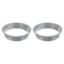 PATIKIL243mmダクトコネクタフランジ2個金属継手直管フランジ丸型換気ダクト暖房冷房換気空調システム用