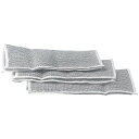 5枚スチールウール付きクリーニングクロス食器用雑巾高耐久たわし用雑巾多目的再利用可能な食器用布速乾性食器用雑巾(3)