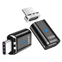 SISYPHYマグネットUSB-Cアダプタ「2枚入り」、I字型TYPEC磁気変換アダプター、USB2.0対応PD3.0120W急速充電480MBPSデータ転送、MCBOOKPRO/AIRおよびその他のUSBCデバイス対応(2)