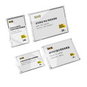 Haloy2個入ポップスタンド透明アクリル樹脂プライスカード立てプライススタンドプライスカードスタンドカード立て値札値札立て値札スタンド販促用品(C90x54mm)(3)