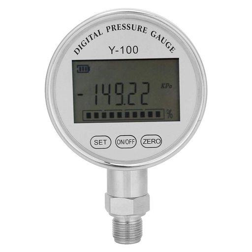 LADIESHOW Y100高精度デジタル油圧計圧力計真空計圧力計 空気圧ツール 空気圧縮システム 農業機械 産業機器 ガス処理機器(0-2.5MPA)