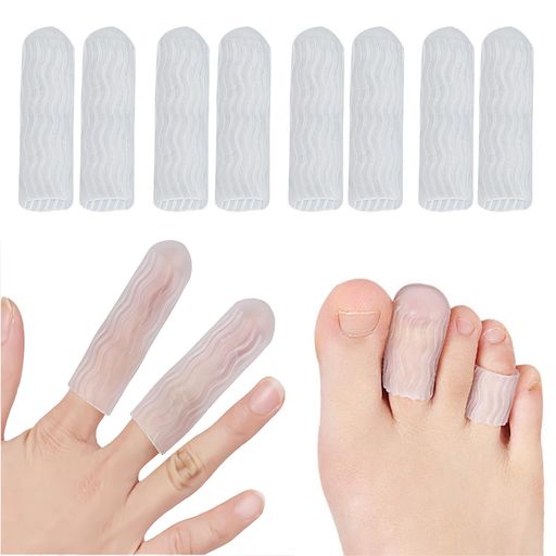 COOLLOODA 指サポーター シリコン 指関節サポーター 8個セット フィンガーサポーター 男女兼用 左右兼用 カットOK 防水 繰り返し使えるしたまま炊事や洗濯など水仕事ができます COOLLOODA 指サポーター シリコン 指関節サポーター 8個セット フィンガーサポーター 男女兼用 左右兼用 カットOK 防水 繰り返し使えるしたまま炊事や洗濯など水仕事ができます