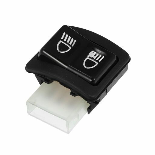 AABSOPROHondaに対応DIOに対応50用のオートバイハンドルスイッチ、ハイローボタンスイッチ、プラスチックメタル製、黒い色