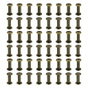 PATIKIL50セットシカゴスクリューM5x16mmシカゴスクリューフィリップスバインディングポストスクリューボルトレザーリベットファスナーコネクタースチール製レザーベルトスクラップブッ…