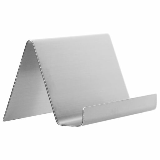 LURROSEカードスタンド名刺立てショカードスタンドステンレス製名刺スタンド名刺入れ1個入り(シルバー)