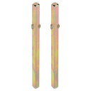 PATIKILスクエアドアノブスピンドル85X5MM2個入りカーボンスチール製交換用ドアハンドルスピンドルバーモルタイスタイプドアノブに適用金色