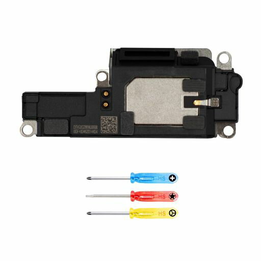 IPHONE 15 PRO MAXと互換性のあるMMOBIELラウドスピーカー - スピーカー修理 - 電話拡声器の交換 - リンガー、ブザースピーカーの修理 - フレックスケーブルとドライバーを含む。