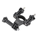 汎用と互換性用スクリューマウントホルダー 自転車ハンドルバーアクションカメラホルダーブラケットバイクグリップマウント(2)