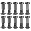 PATIKIL六角穴付きボルトソケットキャップねじM8x16mm六角シカゴネジ10セットバインディングスクリューポストヘックスドライブソケットキャップボルトナットスクラップブックレザーベル…