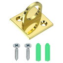 PATIKILパッドアイプレートUフック金キューバリアにロープを吊るすため金属製パティオフック壁取り付けループネジ拡張管ハードウェアリングフック