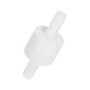 PATIKIL 1/4” バーブホースワンウェイインラ”ェックバルブ プラスチック製ノンリターンウォーターストップスオゾン耐性バルブ 水族館庭園燃料油空気用 ホワイト
