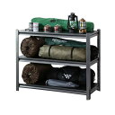 JIZA スチールラック 収納棚 業務用 幅120CM×奥行60CM×高さ120CM メタルラック 3段 高耐荷重150KG/段 中型 組立簡単 高さ調整可能 オープンシェルフ キッチン 物置 倉庫 ガレージ(3)