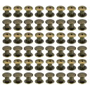 PATIKIL100セットシカゴスクリューM5x6mmシカゴスクリューフィリップスバインディングポストスクリューボルトレザーリベットファスナーコネクタースチール製レザーベルトスクラップブッ…
