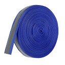 PATIKIL 反射テープストリップ 20 MM X 22ヤード 高視認性 反射テープ 縫い付け DIY 警告安全生地ウェビング 衣類 レインコート用 ブルー