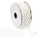 PATIKILプラスチックチェーンクラウドコントロール用150フィート安全バリアチェーン1/4”(6mm)プラスチックチェーンリンク列線駐車場フェンスゲートコンサート装飾用