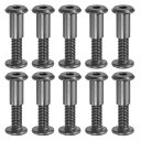 PATIKIL六角穴付きボルトソケットキャップねじM8x20mm六角シカゴネジ10セットバインディングスクリューポスト接続用六角ドライブソケットキャップボルトナットスクラップブックレザーベ…