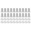 PATIKILM10x18mm六角ボルトとナットキット、20セットの細いねじ穴ボルトアソートメント六角ヘッドボルトシャンデリア用ファスナー
