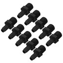 PATIKIL3/16”バーブx3/8”NPTメスコネクタ10個プラスチックホースバーブフィッティング工業用ホースバーブパイプフィッティングコネクト水空気燃料用パイプフィッティングアダプター