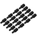 PATIKIL3/8”バーブx1/2”NPTメールコネクタ20個のプラスチックホースバーブフィッティング工業用ホースバーブパイプフィッティングコネクト水空気燃料用パイプフィッティングアダプター