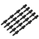 PATIKIL3/16”バーブx1/8”NPTメールコネクタ20個プラスチックホースバーブフィッティング工業用ホースバーブパイプフィッティングコネクト水空気燃料用パイプフィッティングアダプタ