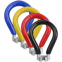 REN HE スポークレンチ 3.5MM ニップル回し ホイールリムレンチ スパナ スポークツール アジャスター 自転車工具 色ランダム 1個入り