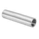 PATIKIL304ステンレス鋼パイプ継手G1/2”xG1/2”メススレッド4インチ/100mm長さニップル鋳造パイプカップリング継手直径25mm