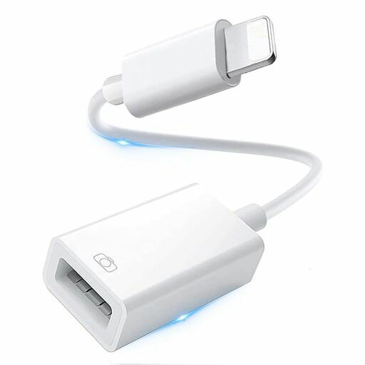 IPHONE USB 変換アダプタ ライトニング OTG ケーブル LIGHTNING USB 3 カメラアダプタ 双方向 高速伝送 設定不要 操作不要 自動接続 写真/動画/音楽/データ移行